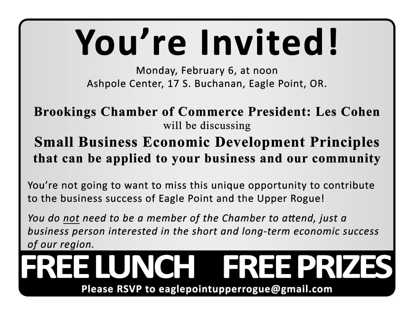 Small Business Economic Development Presentation - Eagle Point & the ...