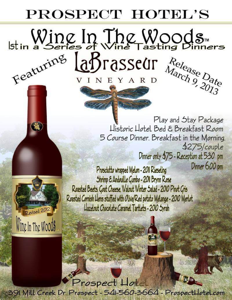 Wine in the Woods Release 1 Eagle Point & the Upper Rogue Chamber of