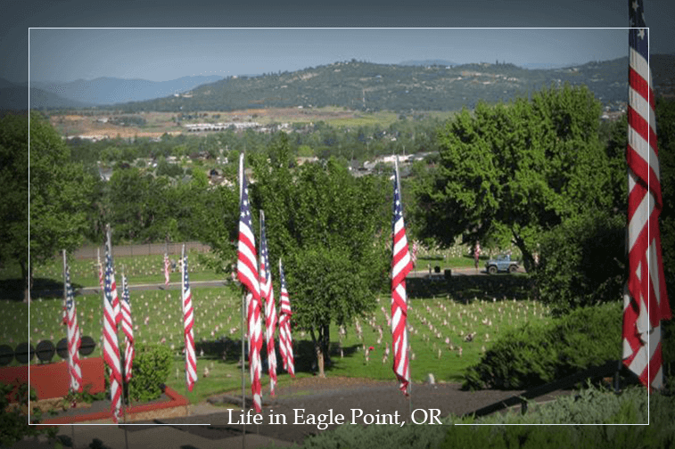 Eagle Point National Cemetery Eagle Point The Upper Rogue Chamber   2016 11 Day In The Life Cemetaery Flags 