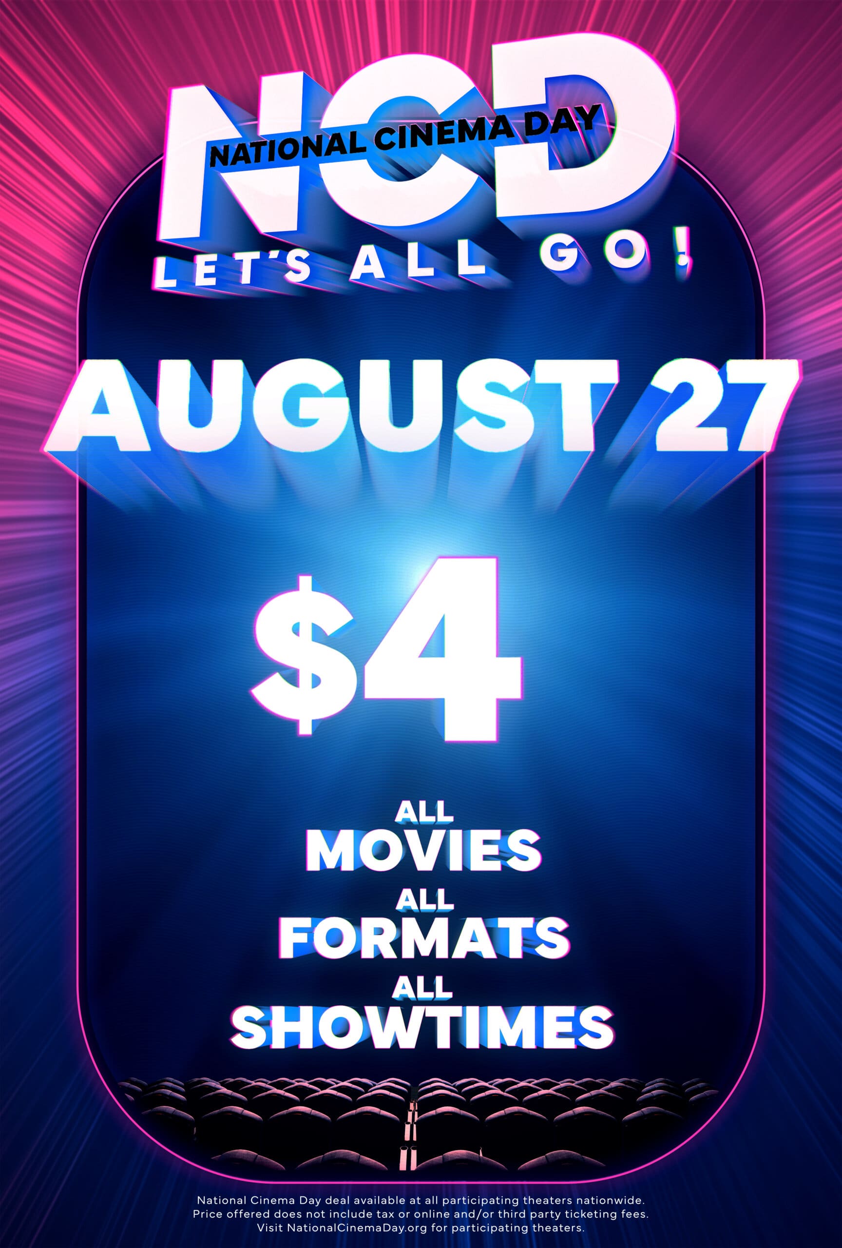 National Cinema Day to Offer $4 Movie Tickets on Sunday, August